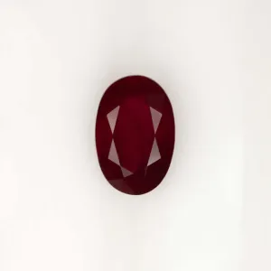 1.83ct RICH RED NATURAL RUBY LOOSE GEMSTONE OVAL SHAPE CUT EARTH MINED CUSTOM