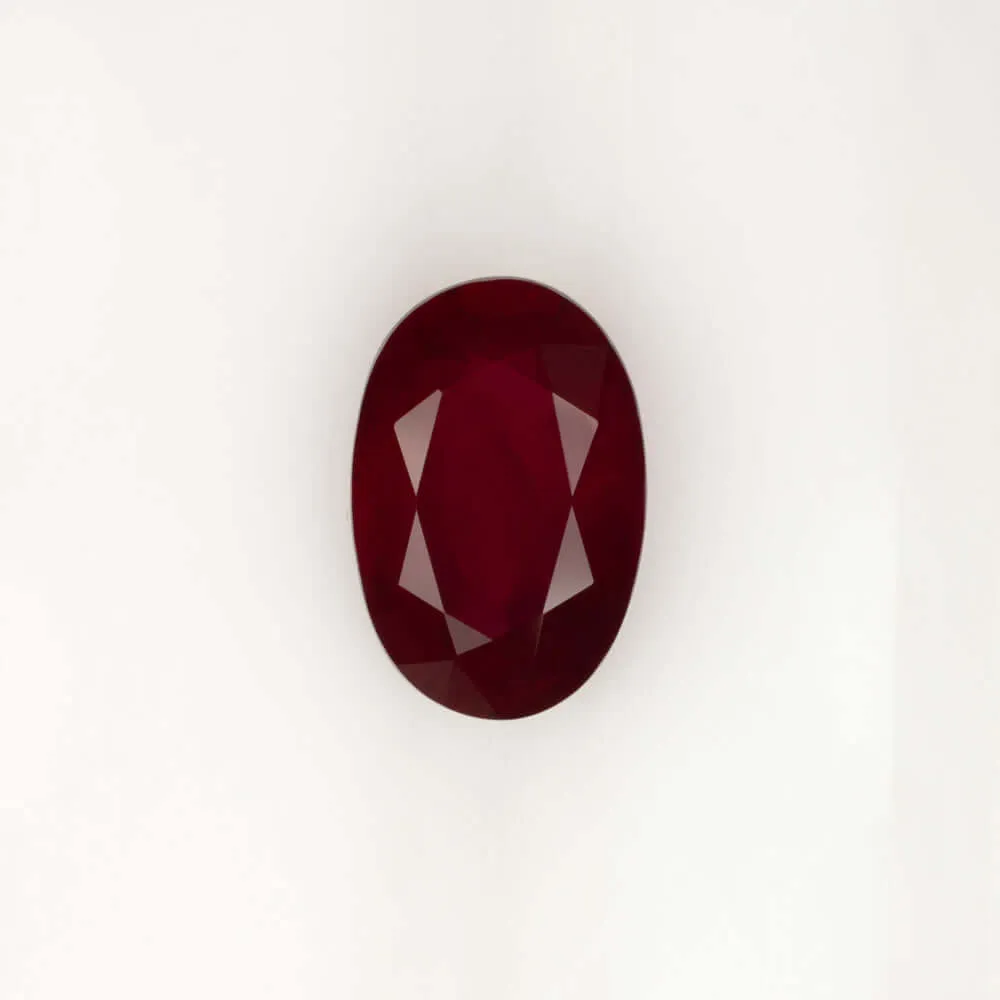 1.83ct RICH RED NATURAL RUBY LOOSE GEMSTONE OVAL SHAPE CUT EARTH MINED CUSTOM