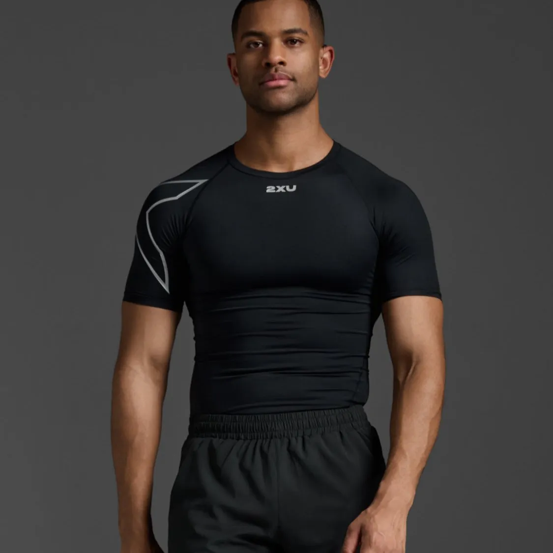 2XU Mens Compression Short Sleeve Top