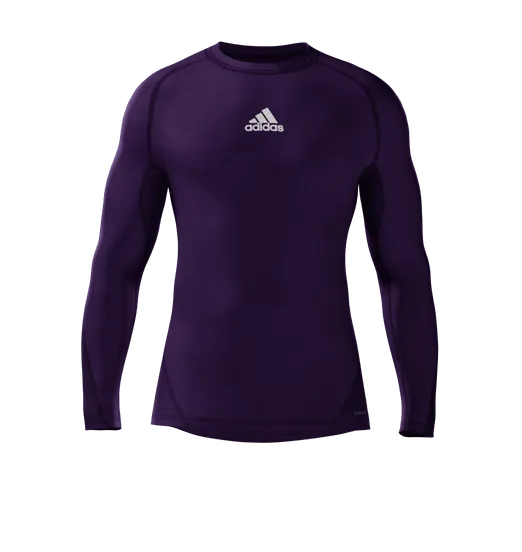 adidas Alphaskin Longsleeve Compression Top - Purple