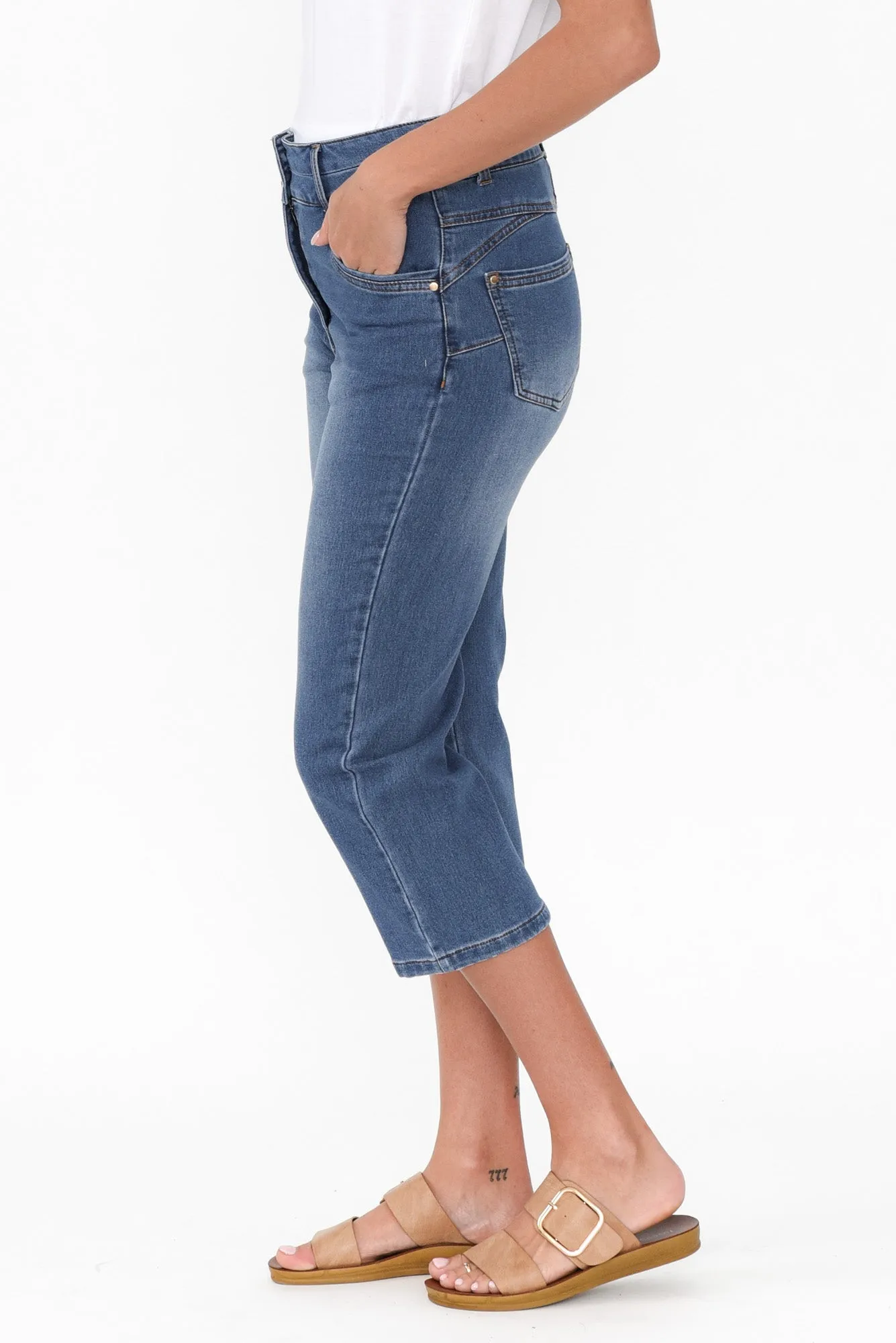 Alessi Blue Cropped Jeans