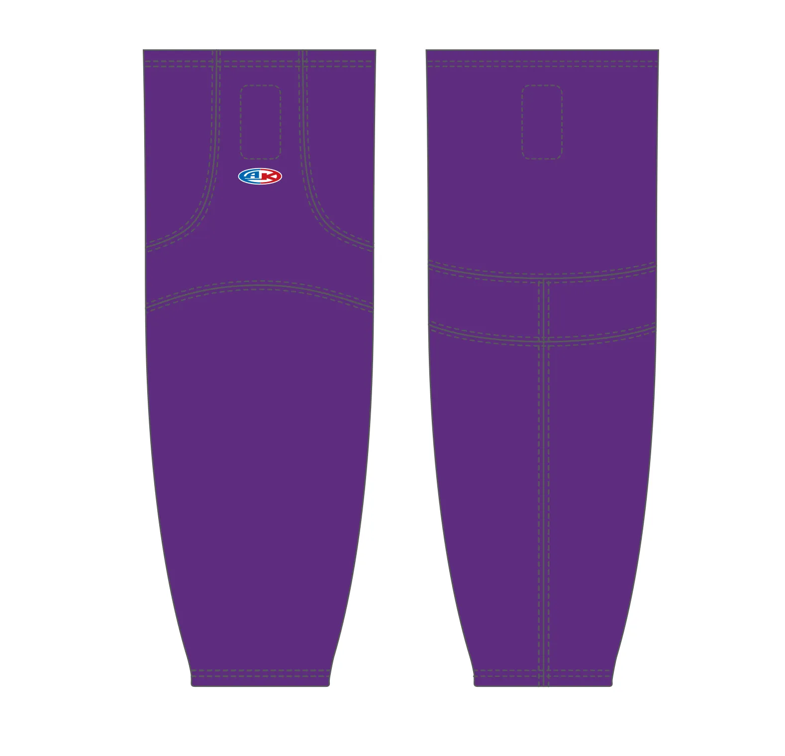 Athletic Knit (AK) HS1100-010 Purple Mesh Ice Hockey Socks