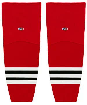 Athletic Knit (AK) HS2100-304 Niagara Icedogs Red Mesh Ice Hockey Socks