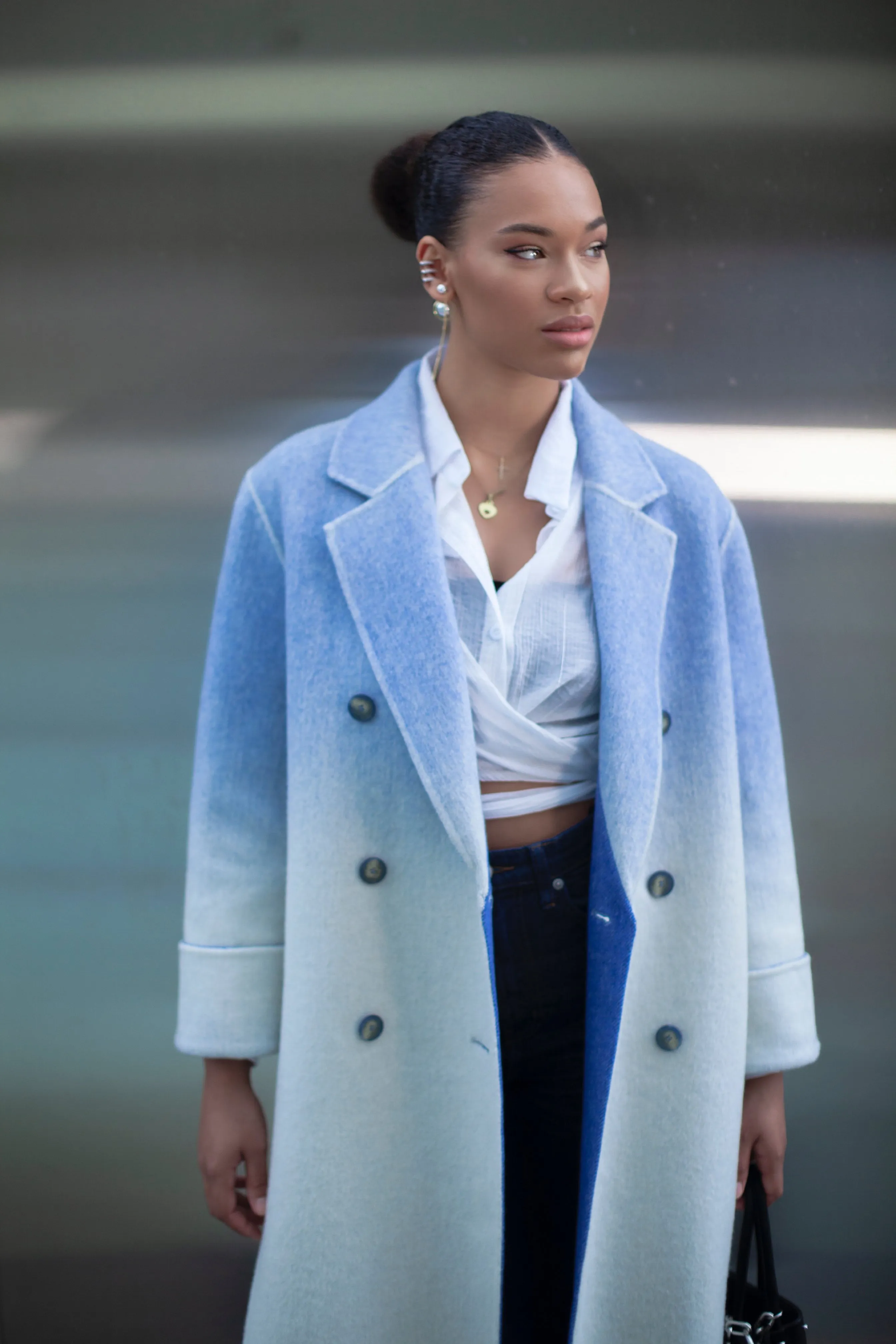 BABY BLUE CHROMATIC COAT