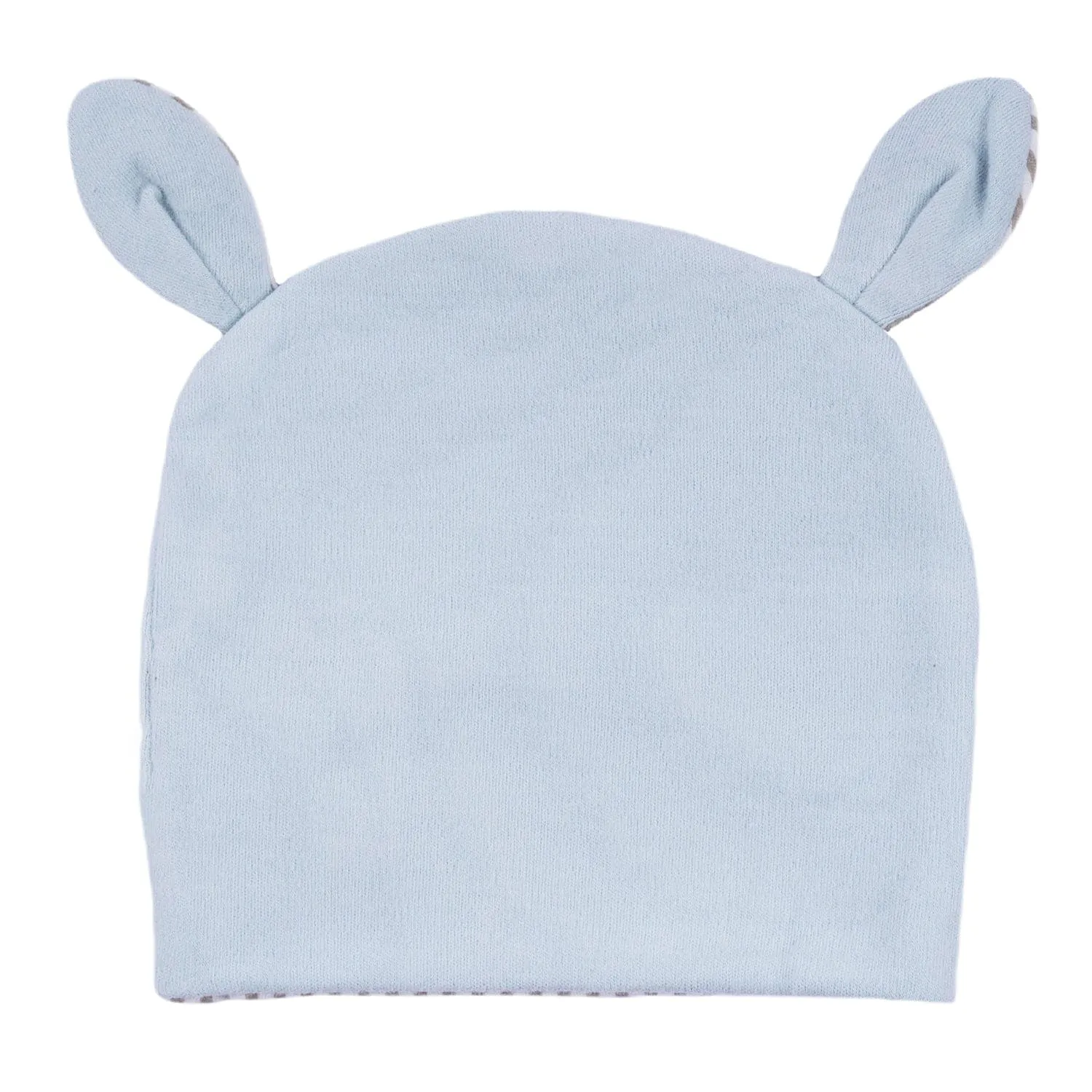 Baby Moo Busy Bee All Season Stretchable Hosiery Warm 3D Beanie Cap - Blue