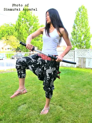 Big Koi Fish (BLACK) Ninja Pants