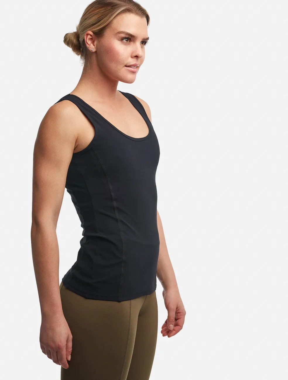 Black Contour Tank