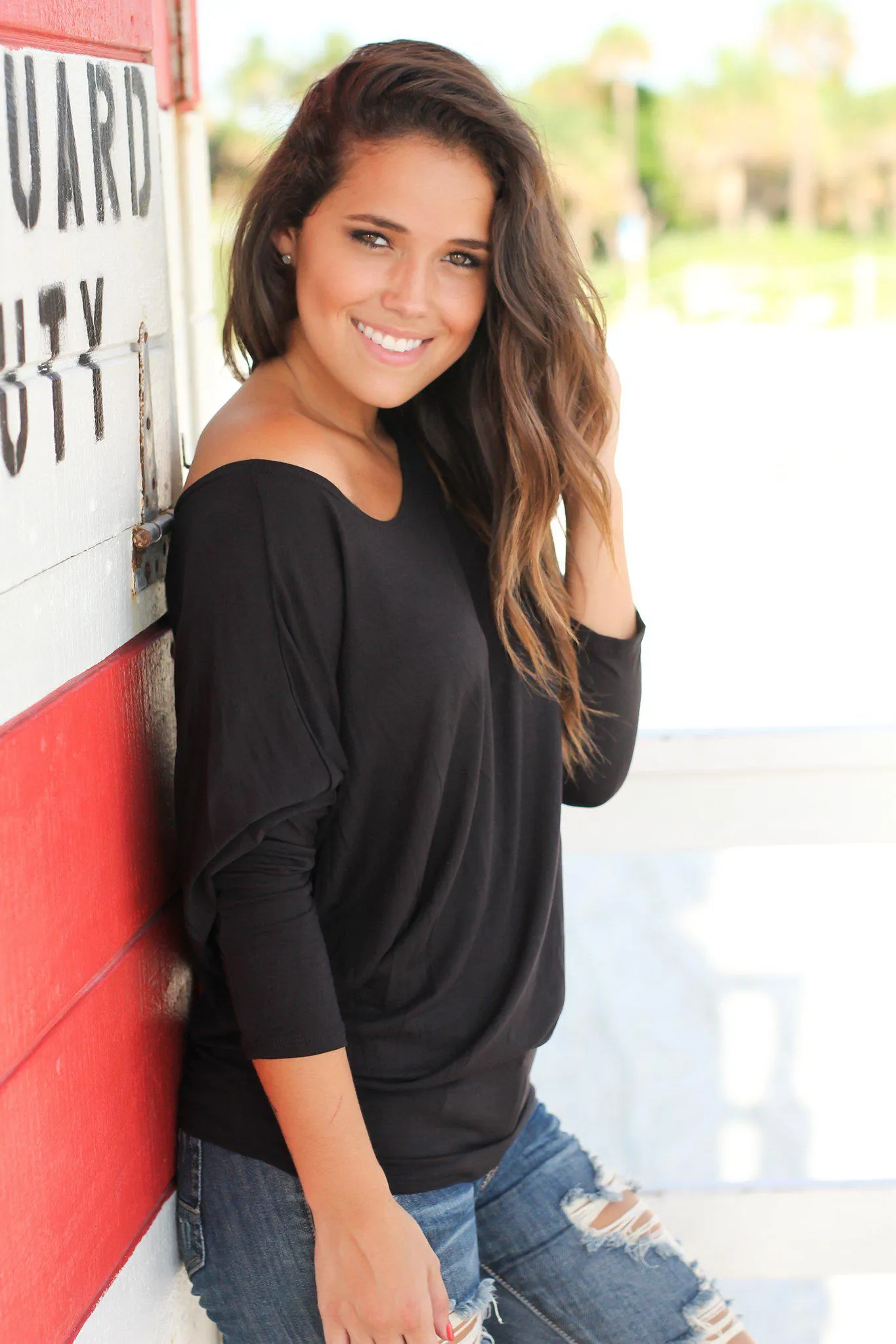 Black Long Sleeve Top