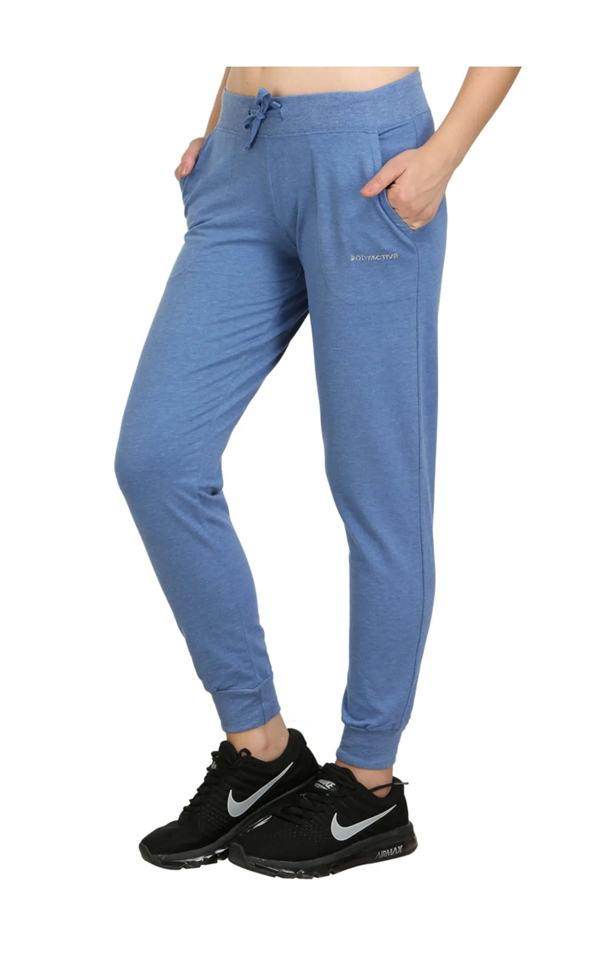 Bodyactive Women Blue Trackpant-LL7-BLU