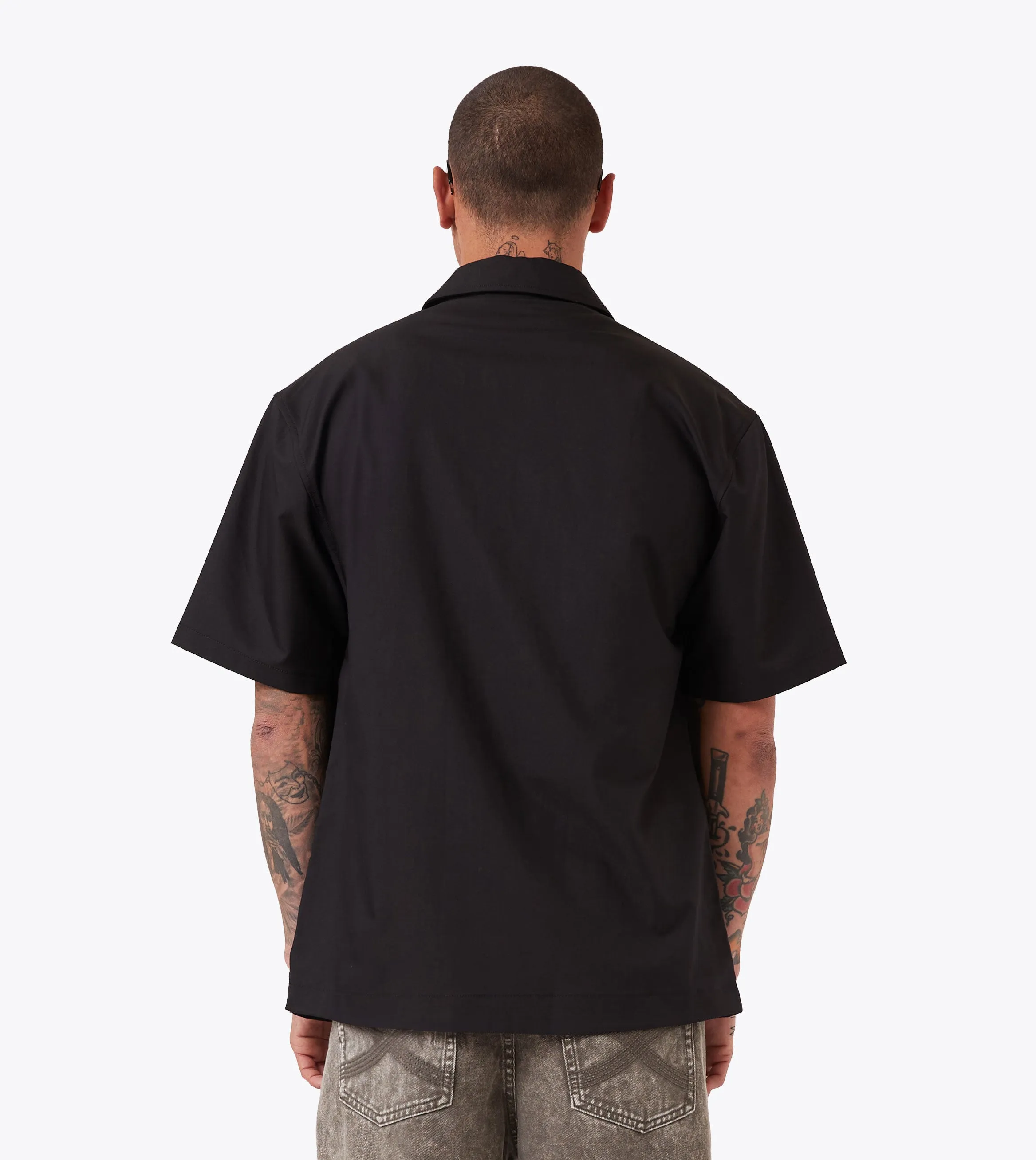 Boxy SS Overshirt Black