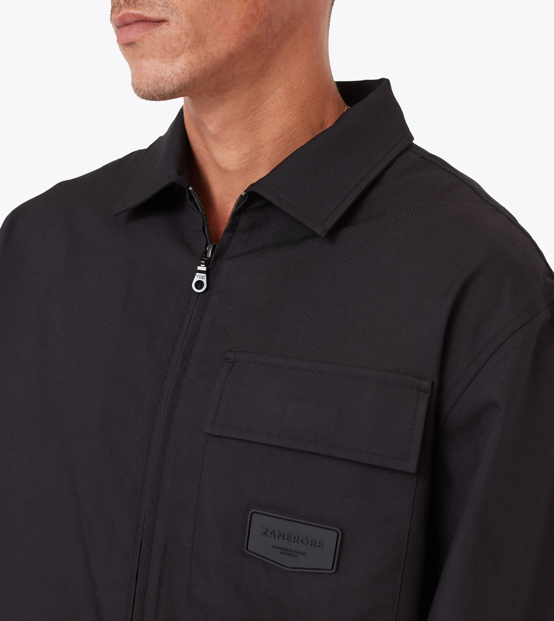 Boxy SS Overshirt Black