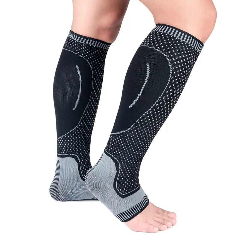 Calf knitted breathable compression socks