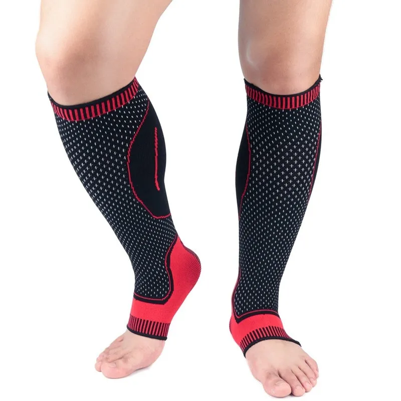 Calf knitted breathable compression socks