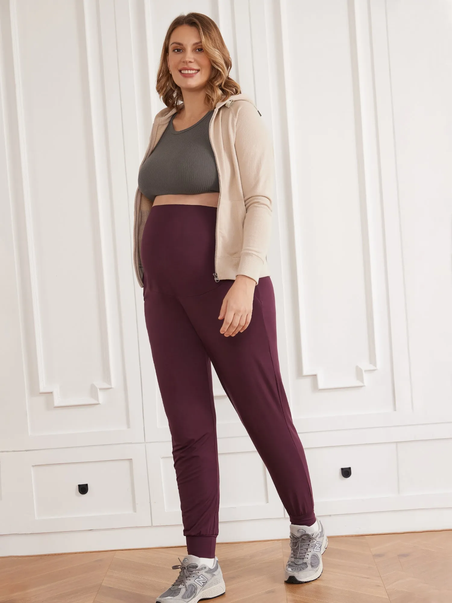 Casual Stretchy Maternity Joggers