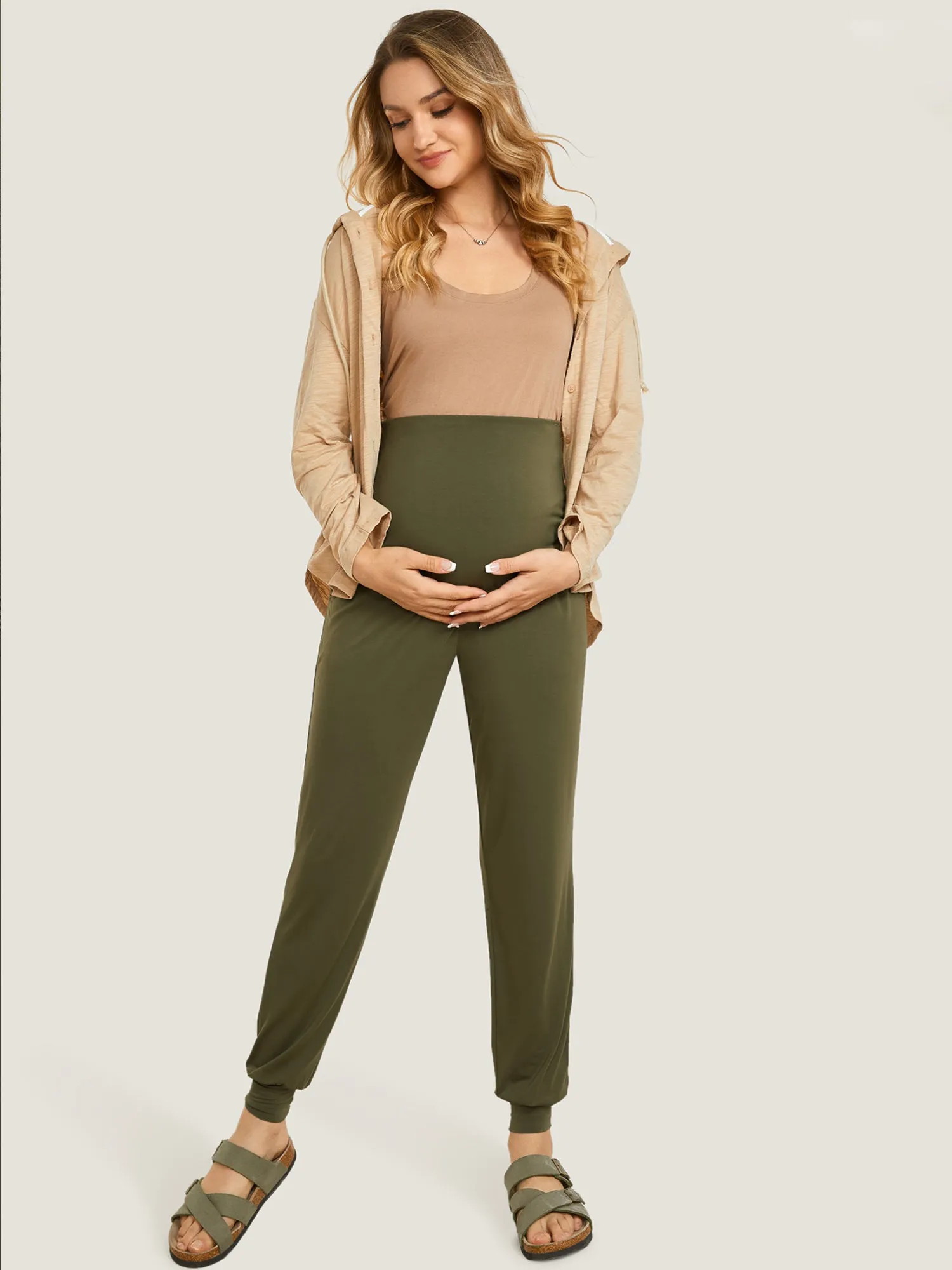 Casual Stretchy Maternity Joggers