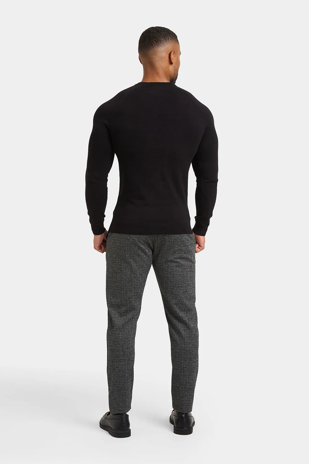 Check Pants in Black/Grey