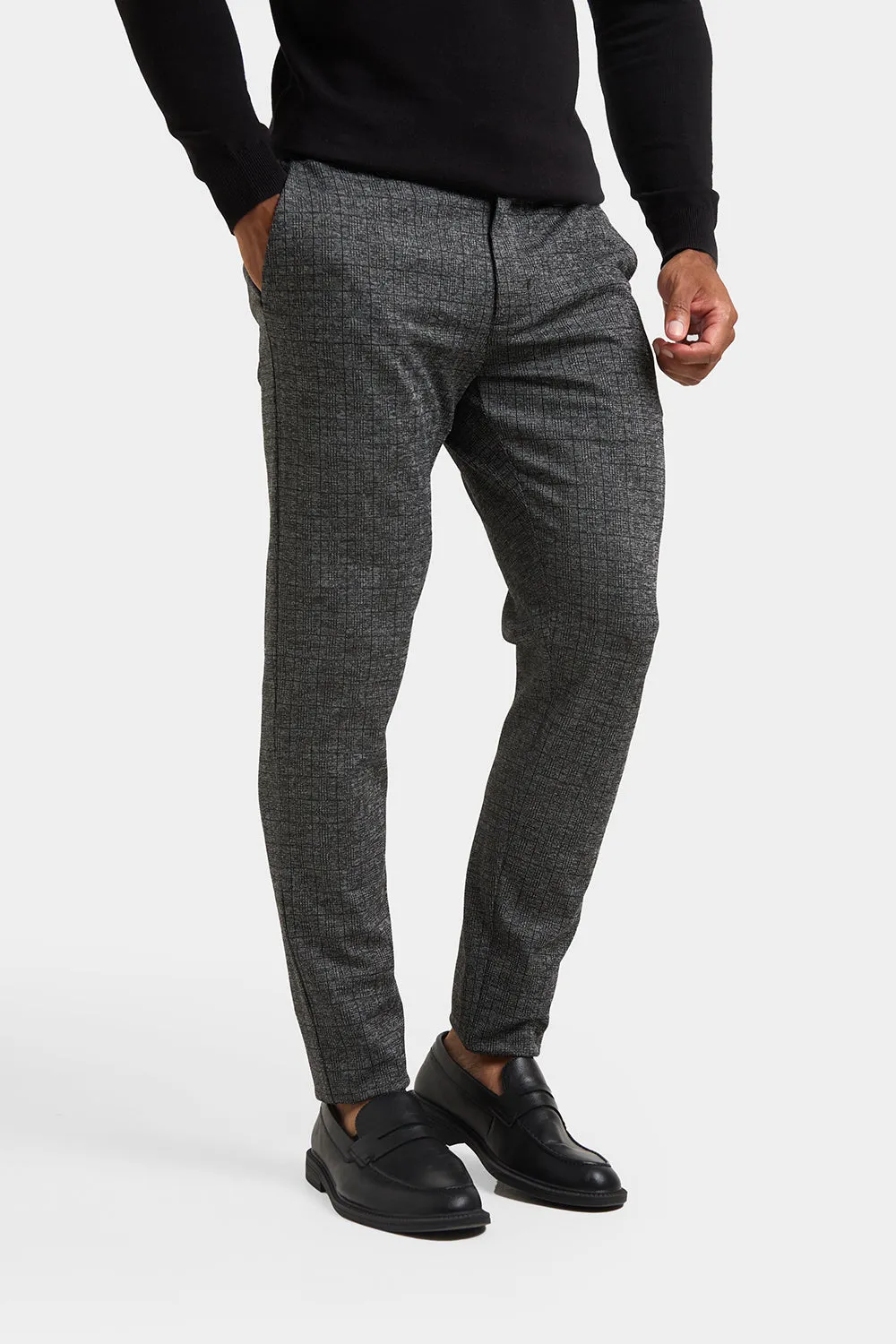 Check Pants in Black/Grey