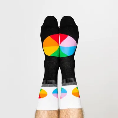 Color Wheel Crew Socks - Men's