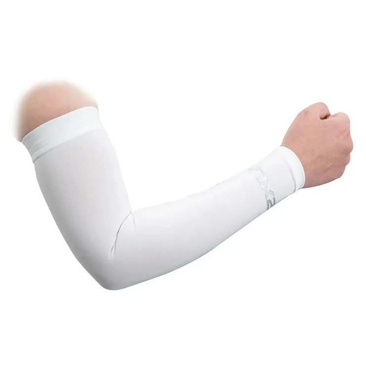 Compression Slim Arm Guard / White Silver