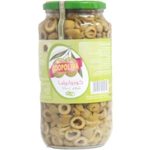 COOPOLIVA SLICED GREEN OLIVES 510G