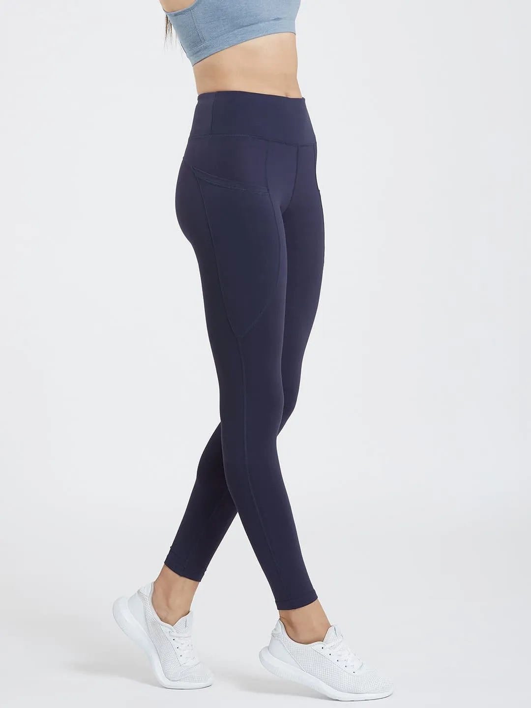 Creeluxe Ultimate Navy Blue Full Length Pocket Leggings