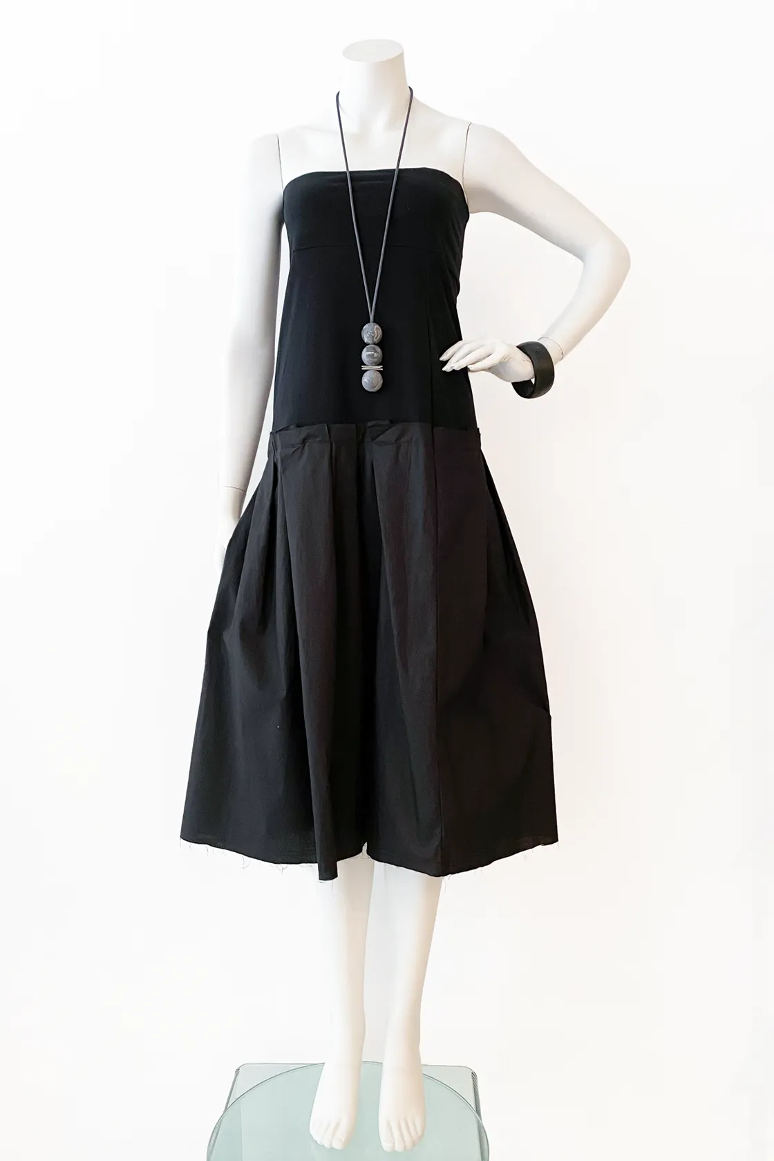 Empire Skirt in Black Carnaby