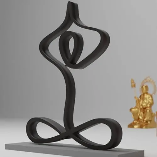 EROTNGO Yoga Lover Shelf Decor - Stylish Meditation Statue and Peace Figurine | Unique Wall Art for Zen Spaces, Mindfulness Gifts, Spiritual Home Accent