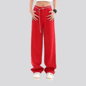 Floor-length women's jeans pants