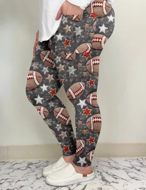 Football Leggings W/Pocket