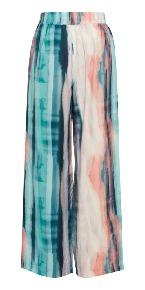 Fransa Watercolour Print Pants