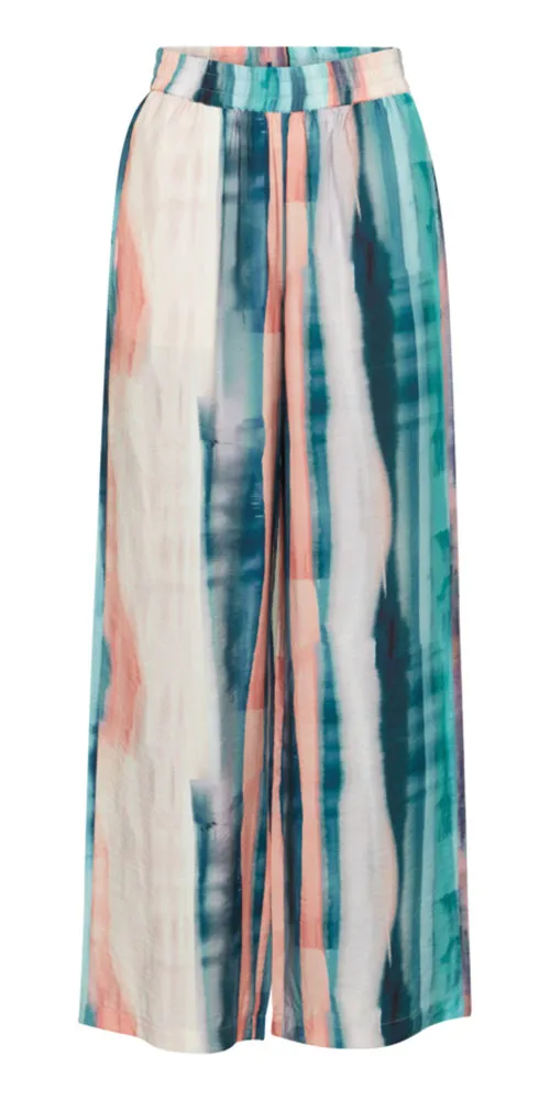 Fransa Watercolour Print Pants