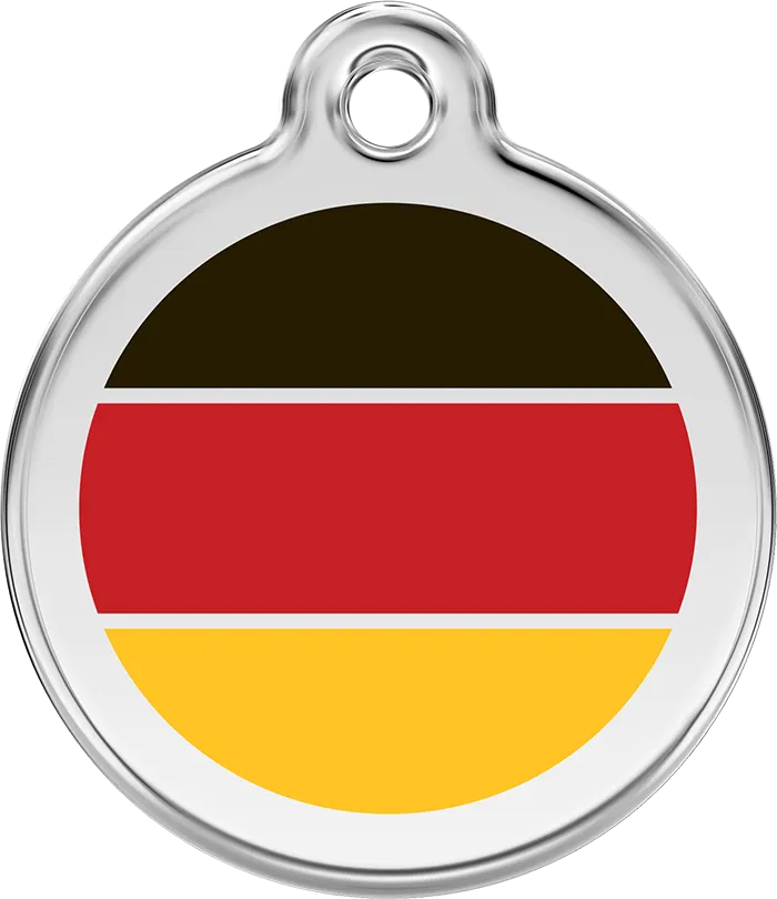 German Flag ID Tag