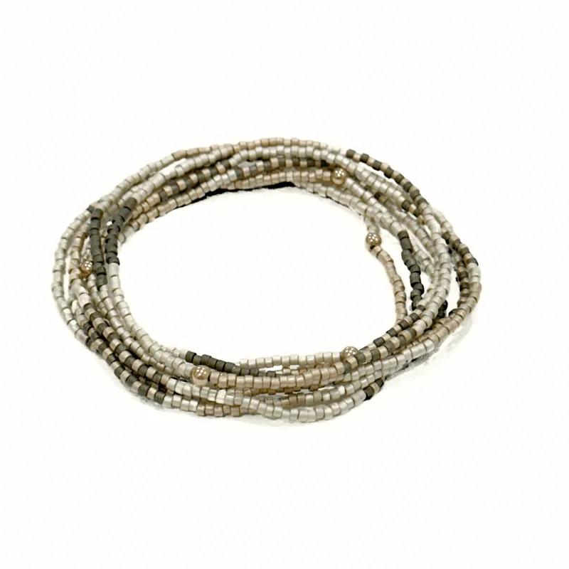 Golden, Champagne & Graphite Maui Bracelet