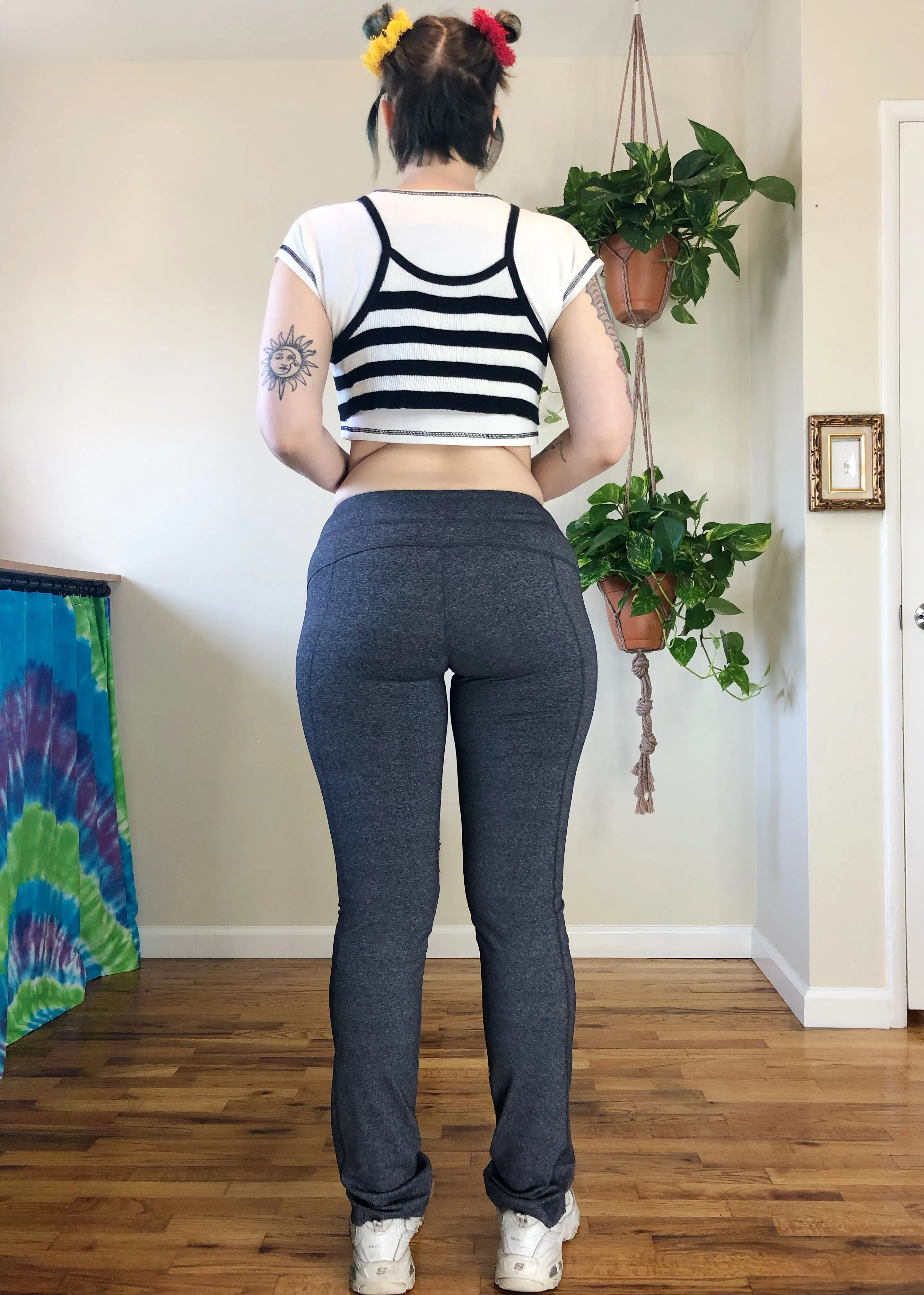 Heather Gray Yoga Pants - L