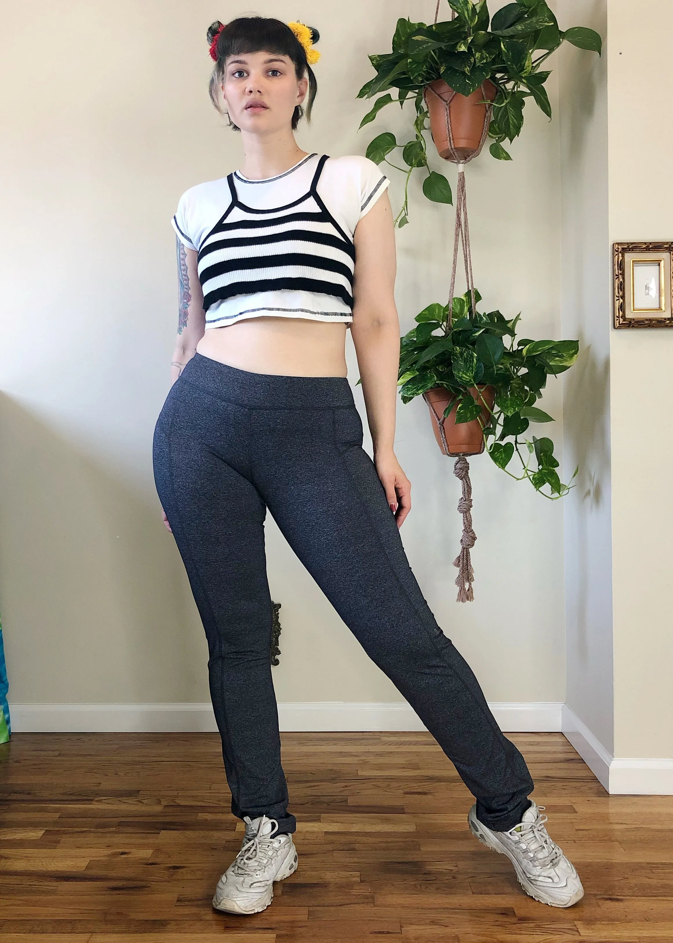 Heather Gray Yoga Pants - L