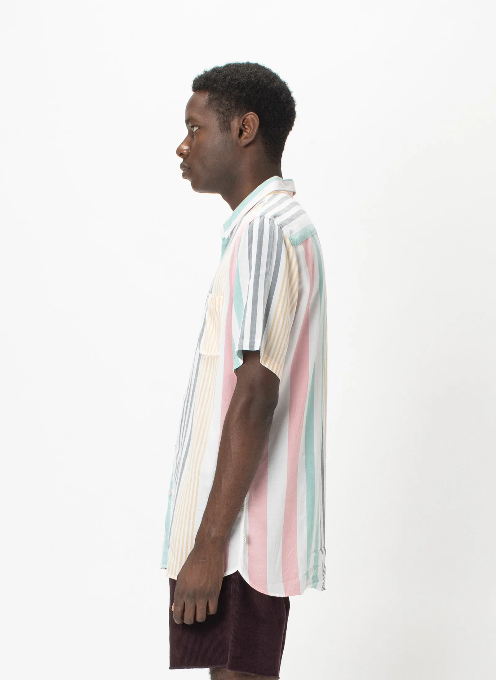 Holiday Short-Sleeve Shirt Candy Stripe