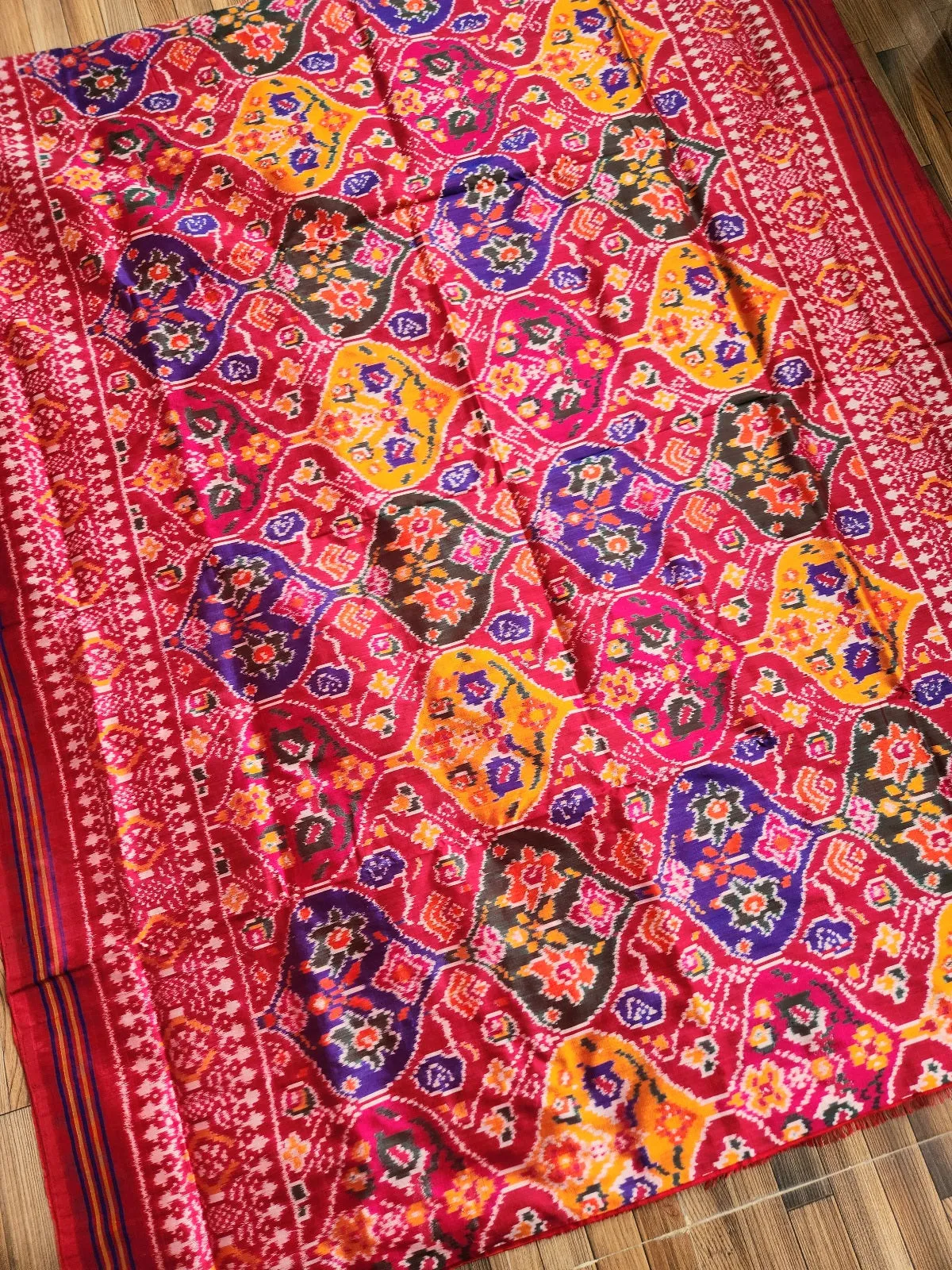 IKAT PATOLA SILK SAREE - COLOR RIOT