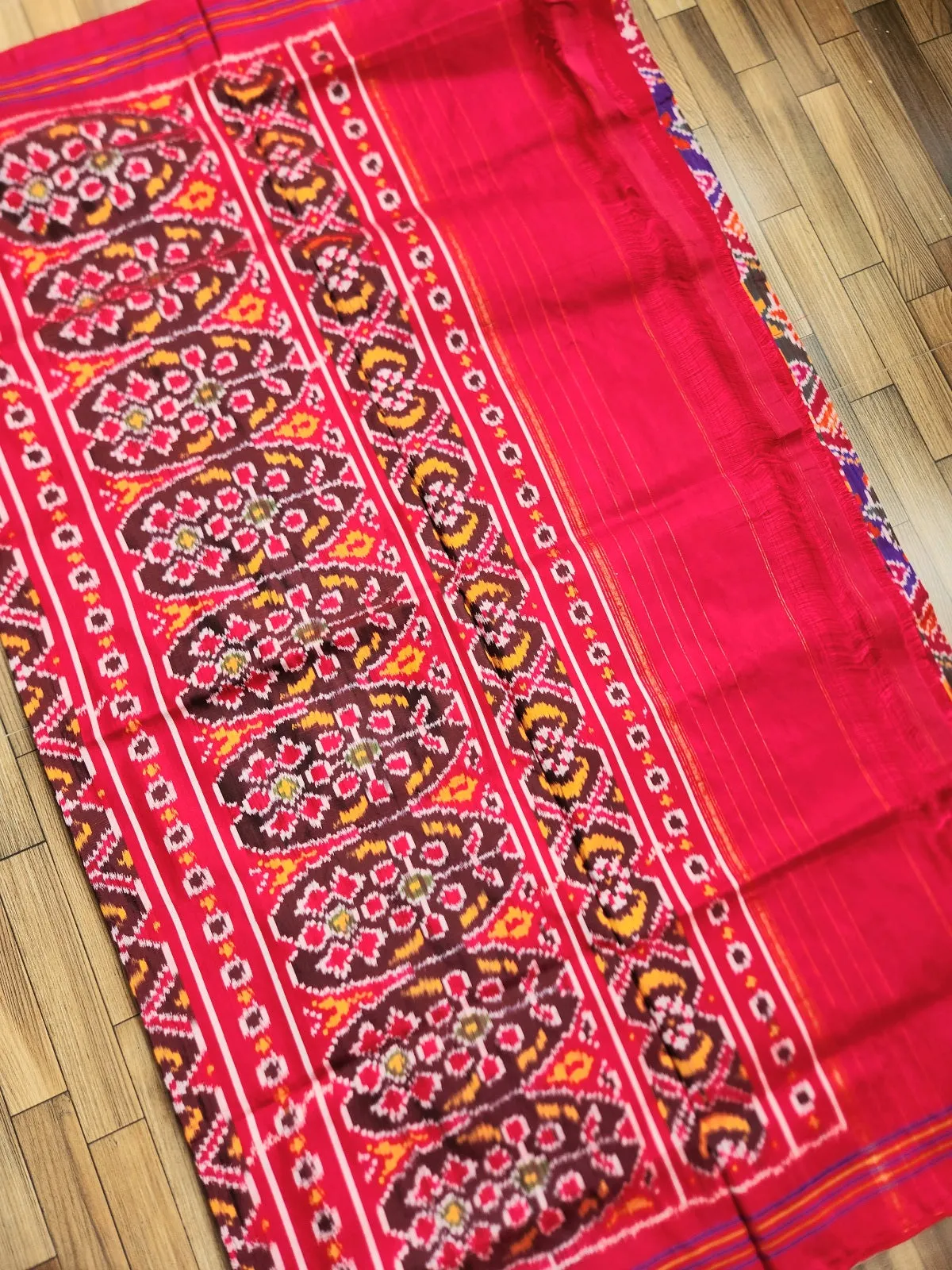 IKAT PATOLA SILK SAREE - COLOR RIOT