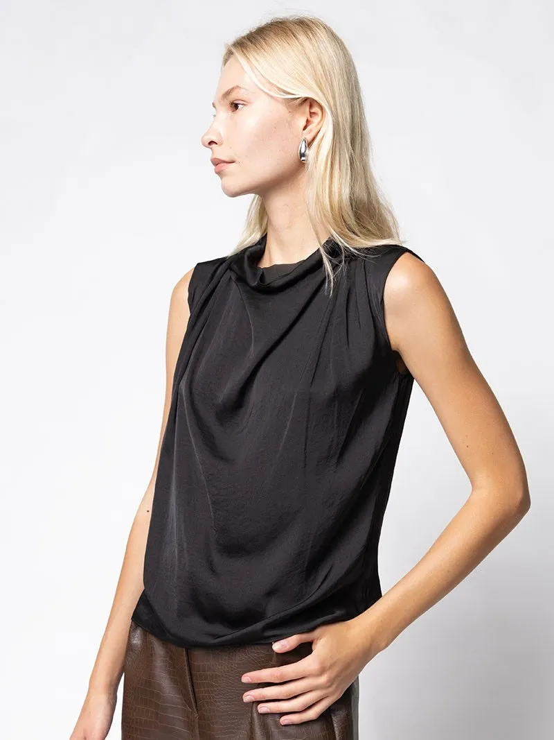 Jessie Draped Sleeveless Top