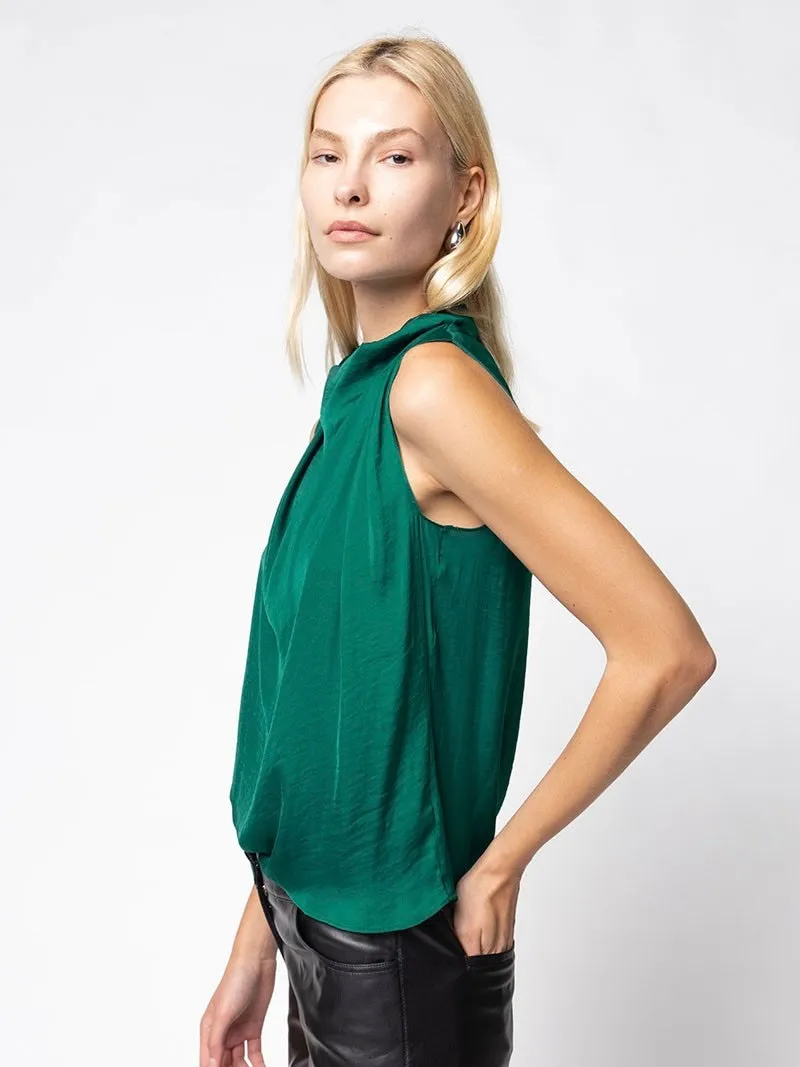 Jessie Draped Sleeveless Top