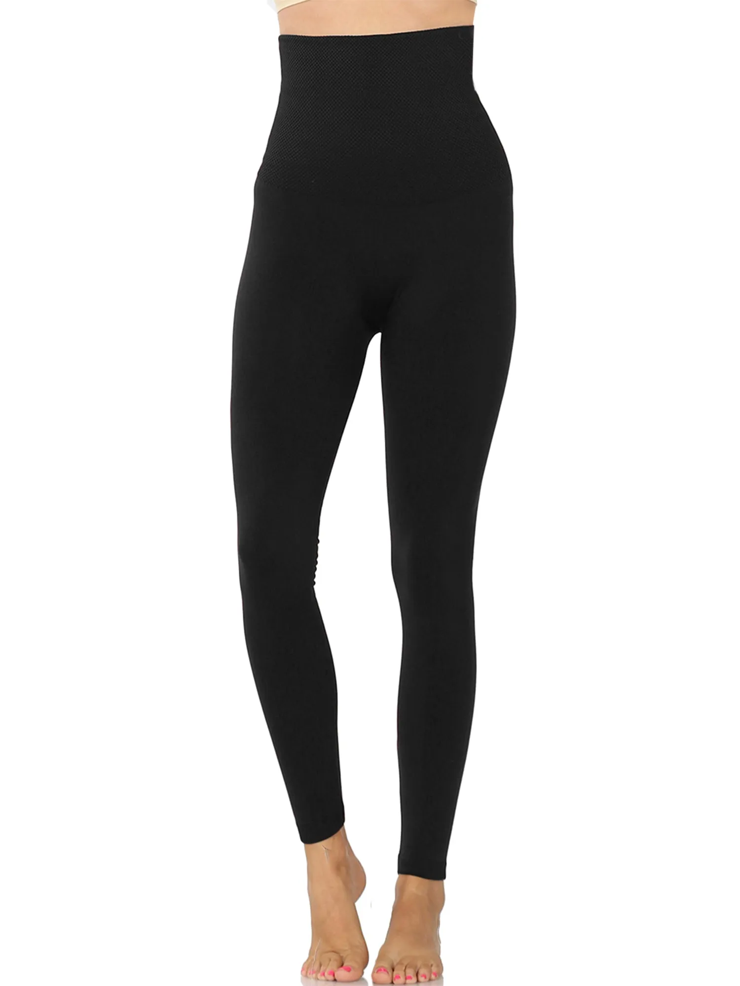 KOGMO Women's Active Seamless Full Length Leggings with Extra High Diamond Shape Band