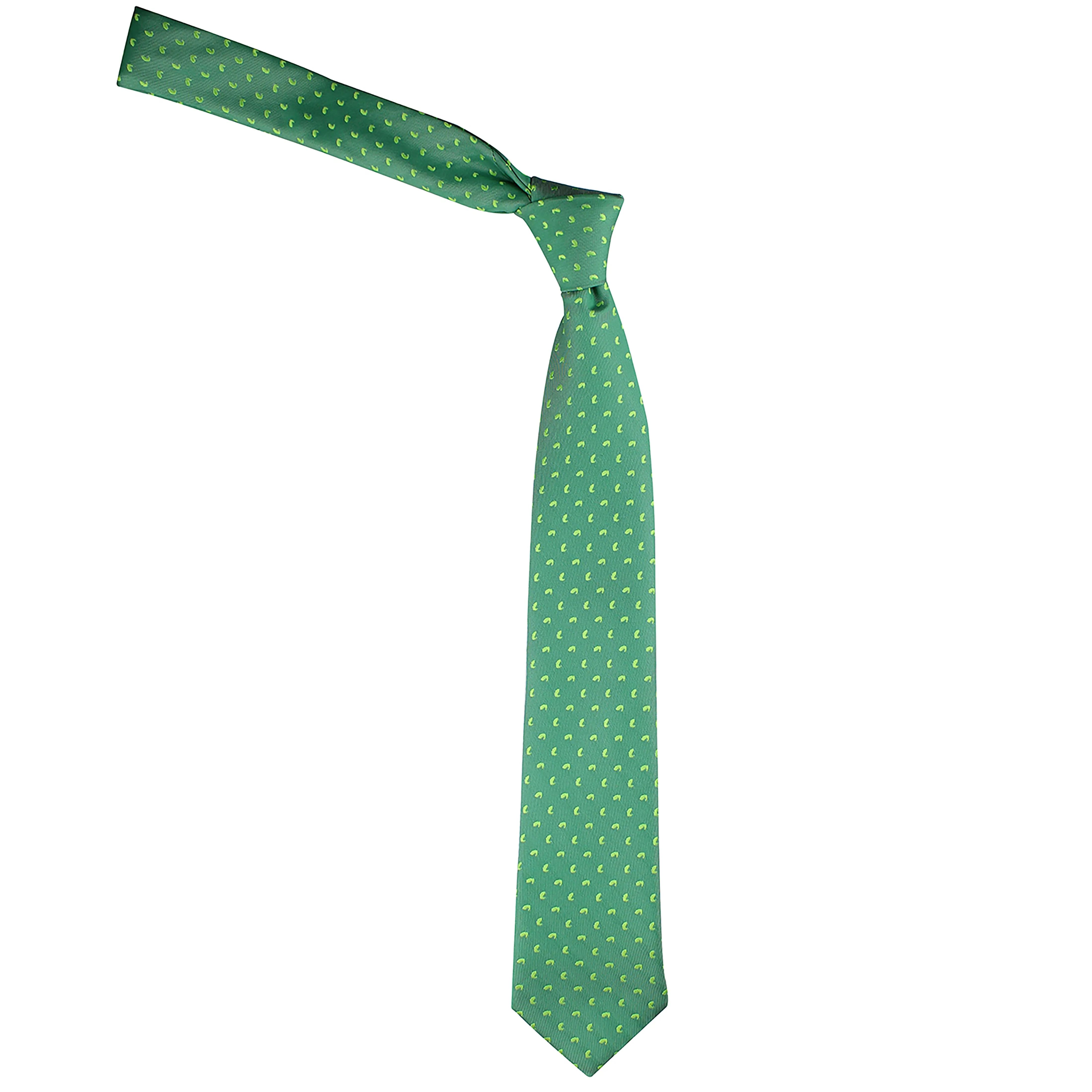 Kovove The Astro Mini Paisley Green Necktie and Pocket Square Gift Box