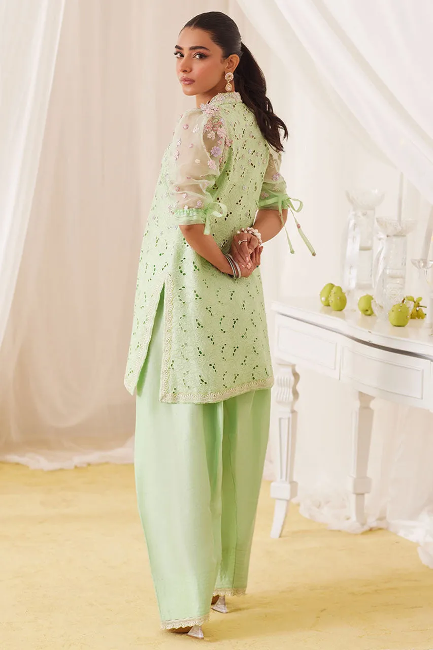 Lea Fall'24 - Nikol Mint Hand Embellished Shirt And Shalwar