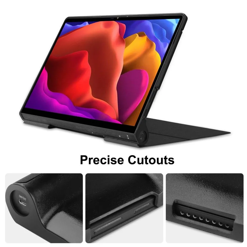 Lenovo Yoga 13 PU leather flip case with kickstand - Black