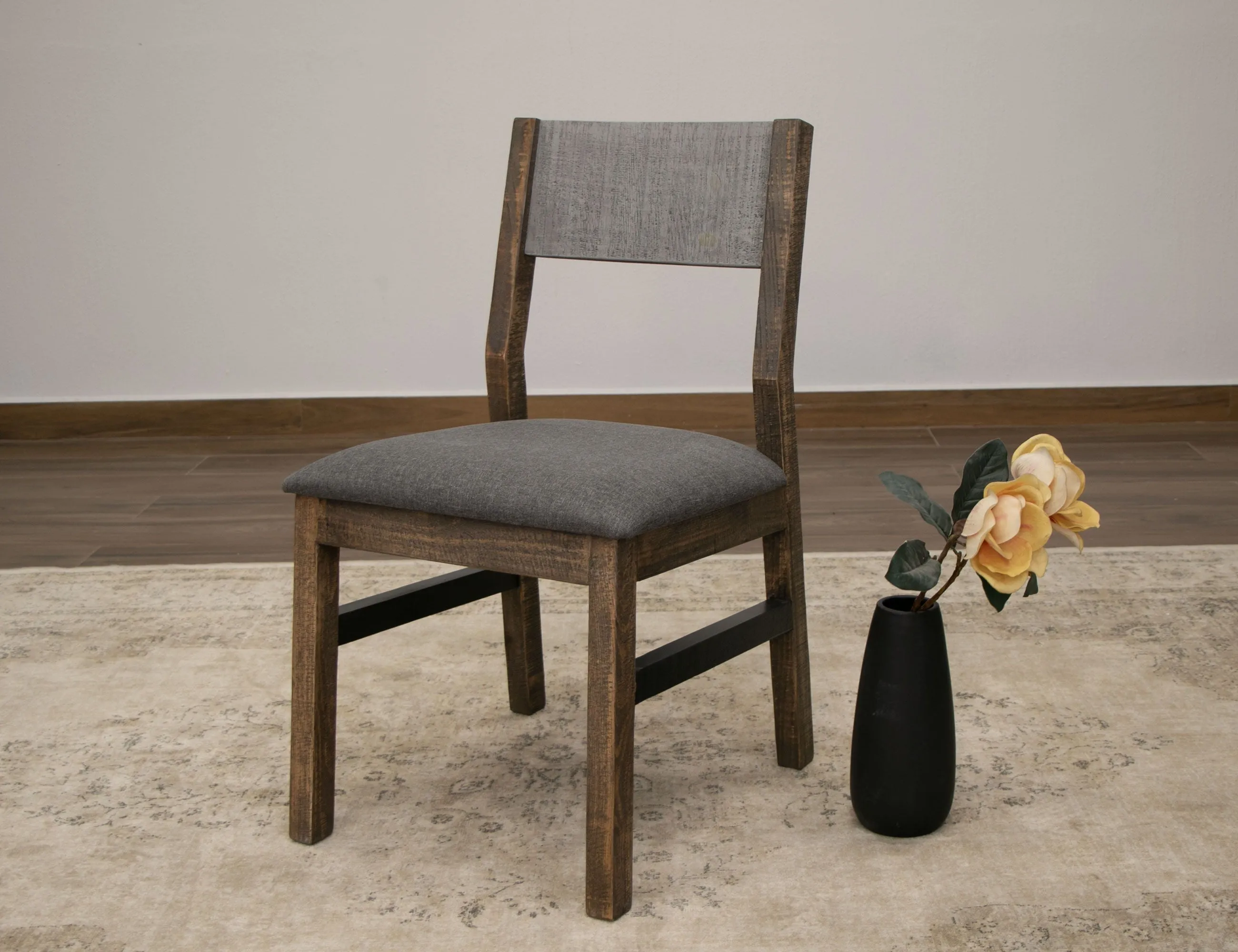 Loft Brown - Chair (Set of 2) - Two Tone Gray / Brown