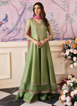 Mayna Festive Luxe Pret 23 - Anisa Apple Green Kalidaar And Dupatta