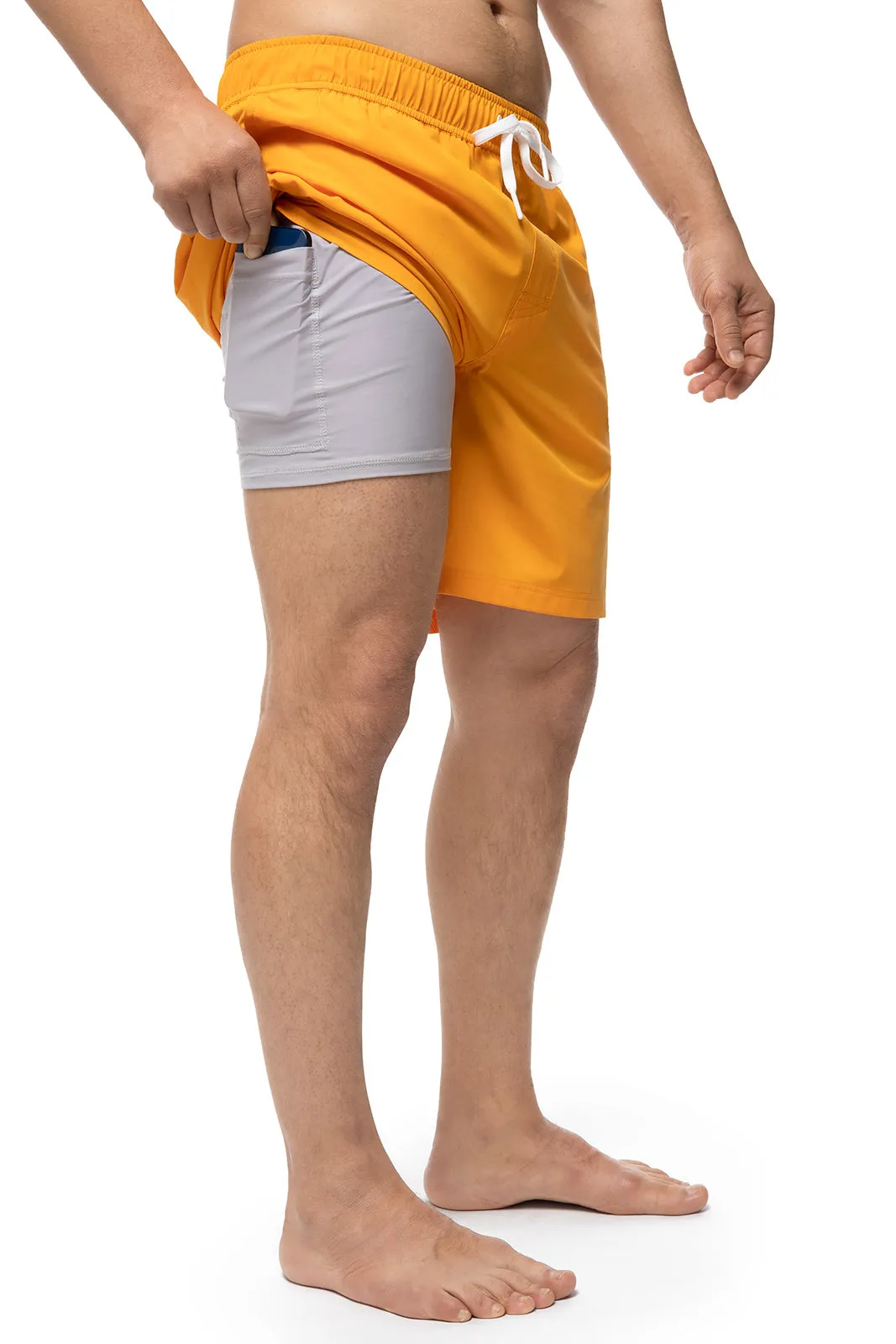 Men's Kahuna Swimming Shorts  |  Apricot Crush