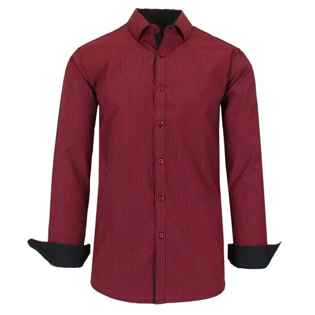 Men's Long Sleeve Slim Fit Dress Shirts (S-2XL)