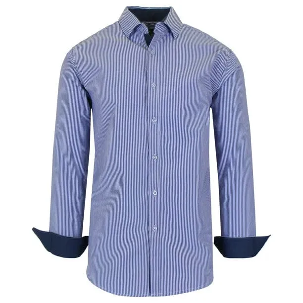 Men's Long Sleeve Slim Fit Dress Shirts (S-2XL)