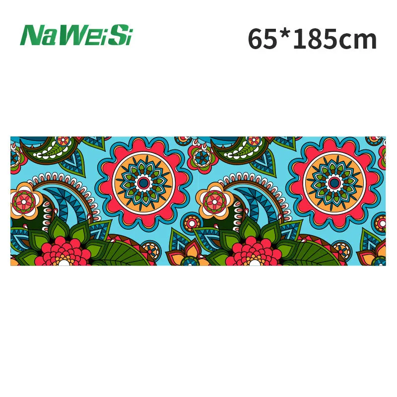 new style yoga towel personalized printed towel double-sided velvet microfiber yoga mat